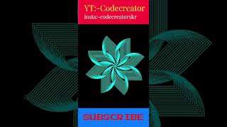 Python Turtle Graphics-12 🔥|Cool Shape Drawing | Python Turtle Video#codecreatorskr #shorts #python