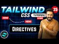 Tailwind CSS Tutorial Hindi #25: Directives in Tailwind CSS #tailwindcss #css #tailwind