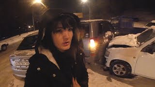 Массовое ДТП во Владивостоке выпал первый снег