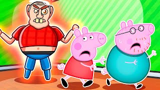 Peppa & Daddy Pig ESCAPE EVIL GRANDPA in Roblox