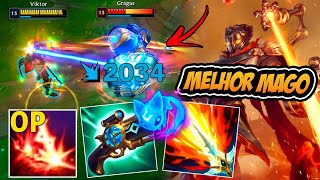 VIKTOR É O MELHOR MAGO DO MID NO LATE GAME COM ESSA BUILD OP - LEAGUE OF LEGENDS