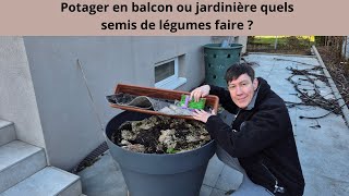 Potager en balcon ou jardinière quels semis de légumes faire