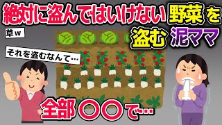 畑の野菜を勝手に盗む泥ママ→泥棒対策で『ある罠』をしかける→結果ww【2ch修羅場スレ・ゆっくり解説】