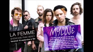 La Femme ("Mystère", "Psycho Tropical Berlin") : "Mycose" live, 16/09/2016 Fnac Bercy (Paris).
