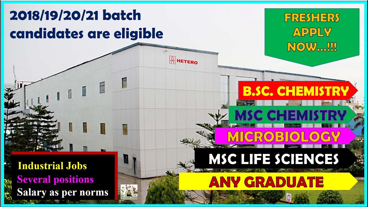 Chemistry Jobs BSc Chemistry Job MSc Chemistry Jobs Microbiology Jobs ...