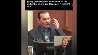 Johnny Depp describing how amber heard hit him#johnnydepp #amberheard #deppvsheard #shorts