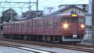 【4K】JR七尾線　普通列車415系電車　ｻﾜC03編成　羽咋駅発車