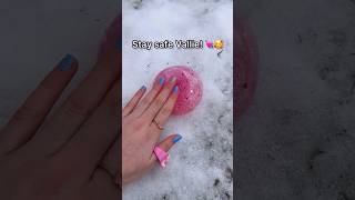 LEAVING MY NANO TAPE SQUISHY IN THE SNOW FOR 24 HOURS! 😱❄️ *rip diy nano tape balloon*