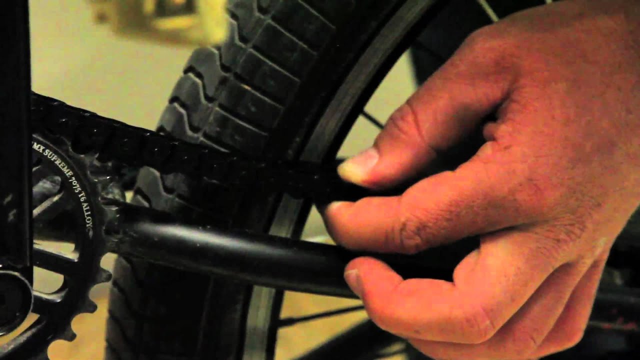 BMX Bike Installing A New Chain - How To - YouTube