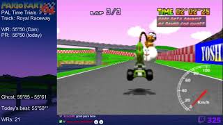 Mario Kart 64 - World Record on Royal Raceway - 55\