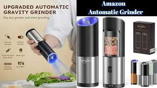 Sangcon Gravity Feed Electric Mill Salt  Pepper Shakers