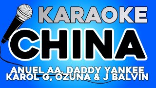 Anuel AA, Daddy Yankee, Karol G, Ozuna & J Balvin - China KARAOKE