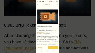 Earn Binance Points and Claim BNB || How to claim Binance token voucher || BNB token voucher