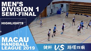 健軒 VS 路環四廟 - Highlights | 甲組 SEMI FINAL (2020-09-30) | 澳門 | 男子手球聯賽2019