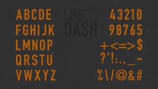Line Dash Animated Typeface