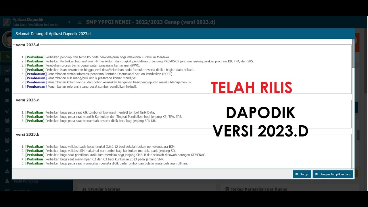 Cara Download Dan Instal Aplikasi Dapodik Versi 2023.D. - YouTube