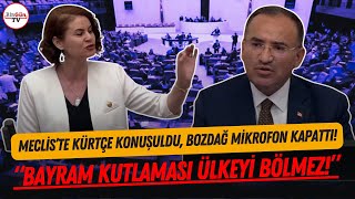 Meclis'te 'Kürtçe' gerginliği! Bozdağ, DEM'li vekilin mikrofonunu kapattı! \