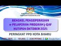 BENGKEL PENGOPERASIAN e-PELAPORAN PROGRAM j-QAF KUTIPAN OKTOBER 2021 PERINGKAT PPD KOTA BHARU