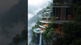 The Spectacular Cliffside Mansion You Must Explore #shorts #ai #dream #mansion