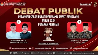 Debat Publik Pasangan Calon Bupati dan Wakil Bupati Magelang Tahun 2024 Putaran Pertama