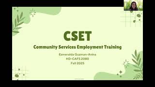 CSET: Community Services Employment Training