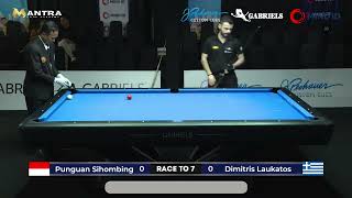 PUNGUAN SIHOMBING vs DIMITRIS LOUKATOS ( RACE TO 7 )( MANTRA 10 BALL INTERNATIONAL OPEN TOURNAMENT )