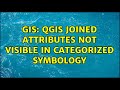 GIS: QGIS joined attributes not visible in categorized symbology (2 Solutions!!)