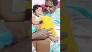 தாத்தா பாட்டி கிட்ட அப்படி என்ன கதை கேற்றுப்பா ரியா #riya #cutebaby #story #shorts