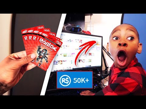 I Gave My Brother 100 Of Robux Every 5 Minutes Emotional - 