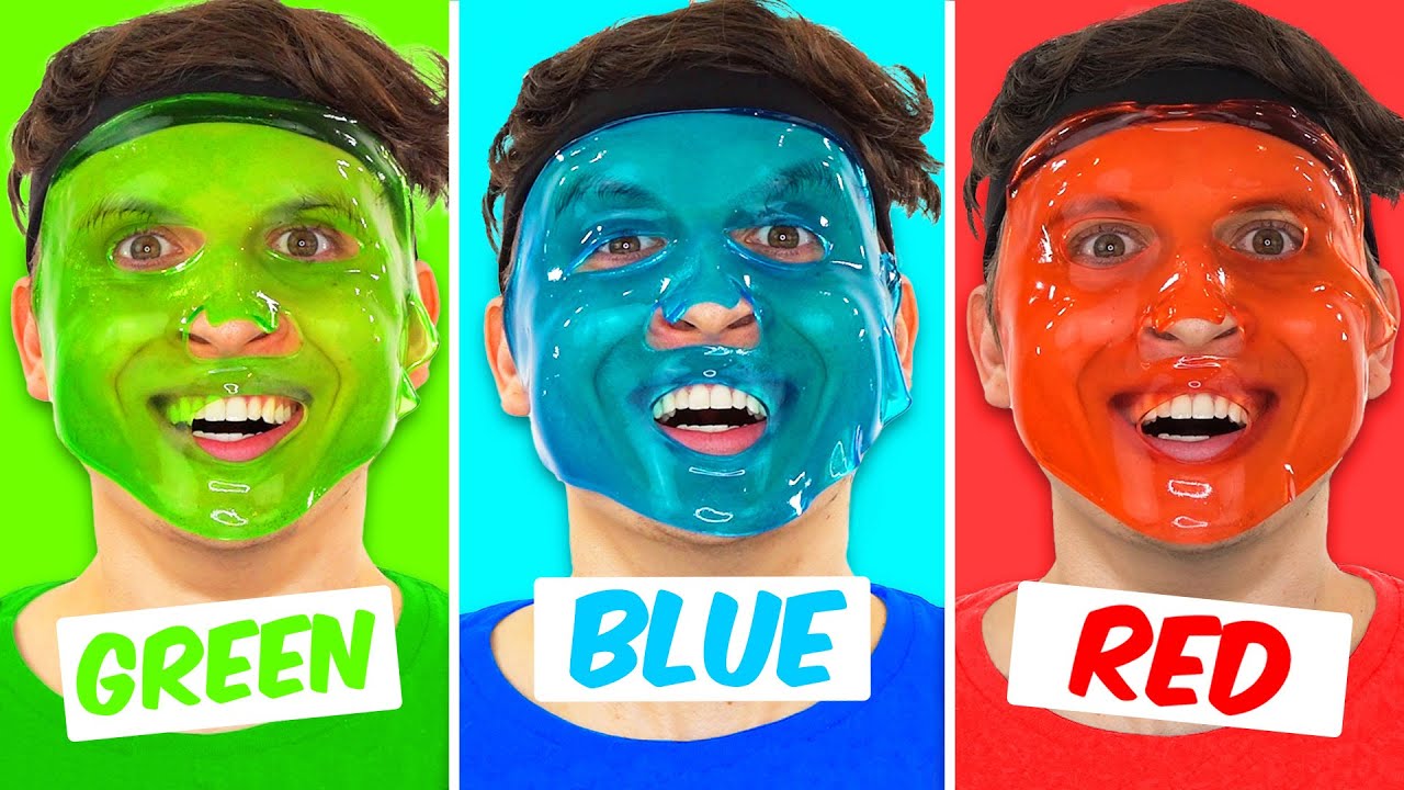 I Made Every Color Face Mask! - YouTube