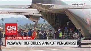 245 Pengungsi Menumpang Pesawat Hercules menuju Manado | Pascagempa & Tsunami Sulteng