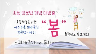 [초등영문법] 16강. have 동사