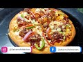 domino s chicken pizza ab ghar per easy way me chicken pizza pizza recipe pizza zmk😍