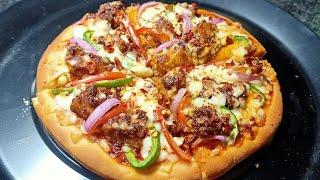 Domino's Chicken Pizza Ab Ghar Per Easy Way Me | |Chicken Pizza | Pizza Recipe | #pizza  | ZMK😍