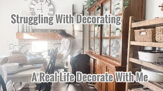 If You Struggle To Decorate… This One’s For You | REAL LIFE Antique Decorate With Me