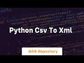 python csv to xml
