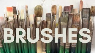 My favorite brushes for oil painting ✣ My go-to brushes for painting in oils