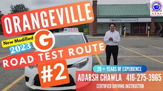 Orangeville G Test Route No. 2 - New Modified G Road Test Route 2 - 2023