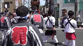 旧常滑地区祭礼2023（日） 山方橋　北条字　神明車