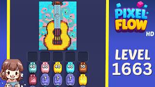 Pixel Flow Level 1663 Solution Walkthrough