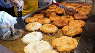 Popular Korean Traditional Sweet Pancake Hotteok - Korean Food - STREET FOOD