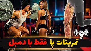 تمرینات پا با دمبل / برنامه تمرینی کامل عضلات پا فقط با دمبل