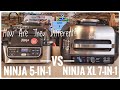 Ninja AG301 Foodi 5-in1 Indoor Grill VS Ninja IG601 XL 7-in1 Grill with Pro Power Grate Air Fryer