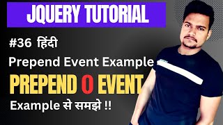 Jquery prepend() method with example | Part - 36