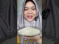 DYMA KULINER 💕ASMR RAW RICE EATING💕 Makan Beras Mentah #mukbang #shorts @Dymareal @dymavlog