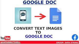 Convert Image To Editable Text Document | Google Doc