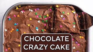 Chocolate Crazy Cake (Wacky Cake) Recipe