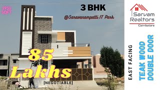 #sold 3 சென்ட்டில் 1950 sqftல் கட்டப்பட்ட 3BHK வீடு | Near IT Park Coimbatore | Sarvam Realtors