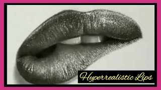 How to draw Hyperrealistic Lips ( Mouth )|| Narrated step by step | Tutorial for beginners