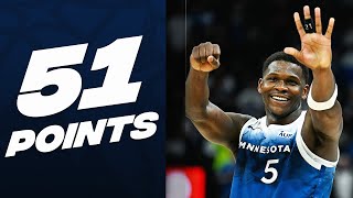 Anthony Edwards Drops CAREER-HIGH 51 Points! 🚨 | April 9, 2024